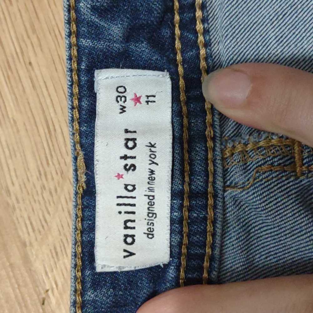 Straight Leg Vanilla Star Size 11 Distressed Ankle Jean Stretch Skinny - Picture 8 of 11